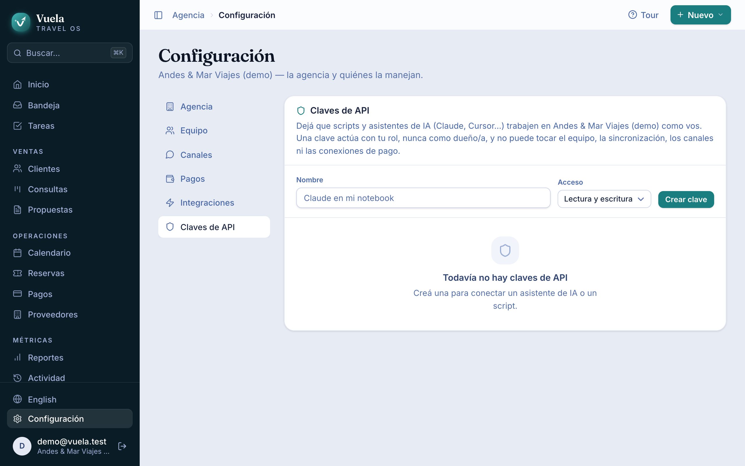 Asistentes de IA (Claude, Cursor y otros)